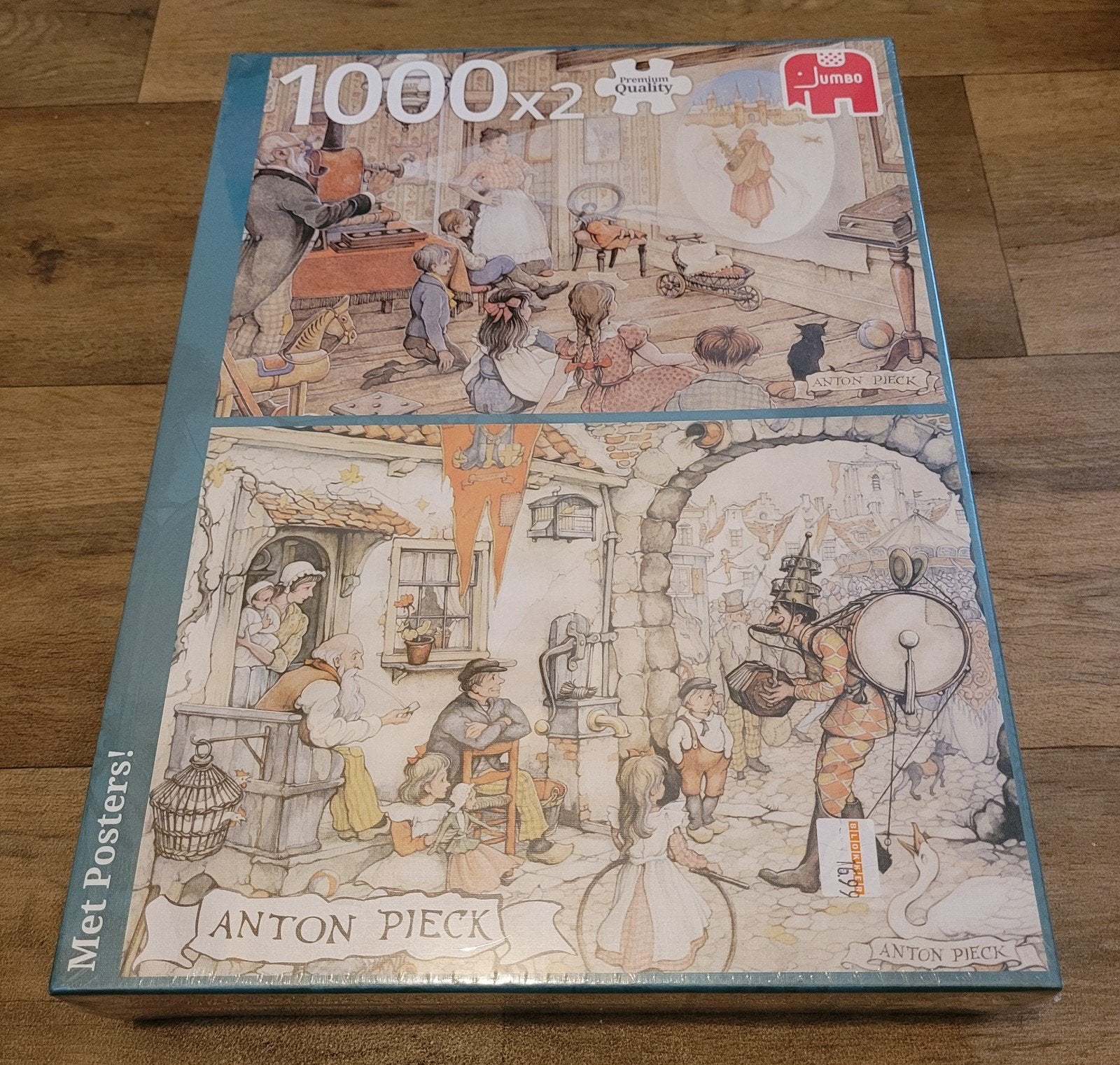 2 legpuzzels Anton Pieck  - 1000 stukjes gesealed  - Jumbo, Ophalen of Verzenden, 500 t/m 1500 stukjes, Nieuw, Legpuzzel