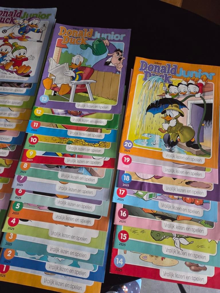 45x Donald Duck junior, Meerdere stripboeken, Ophalen of Verzenden, Gelezen
