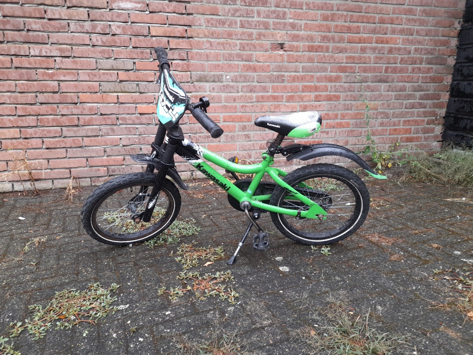 Kawasaki kinderfiets - Gebruikt, technisch in orde, Ophalen, Gebruikt, 16 tot 20 inch, Kawasaki