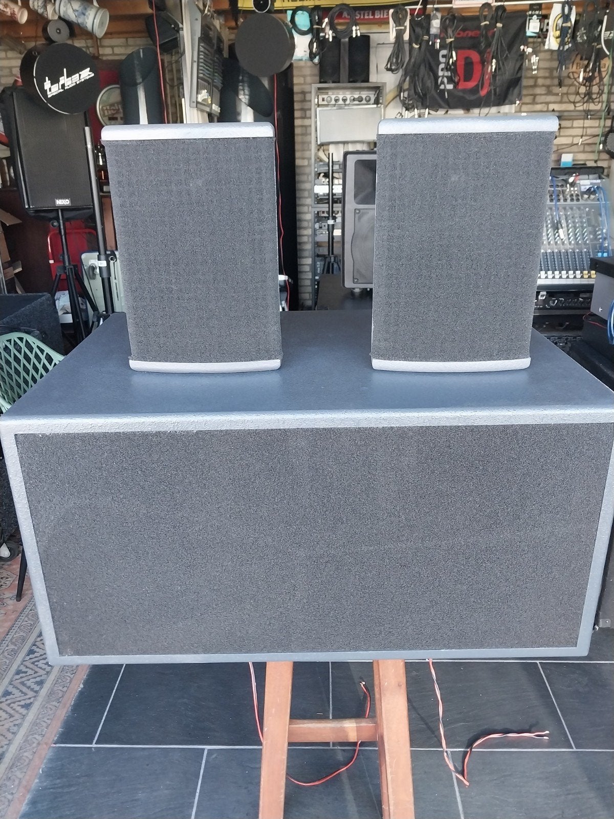 set dap audio .MI series.15 inch bandpass sub, Ophalen, Zo goed als nieuw, Subwoofer, Overige merken
