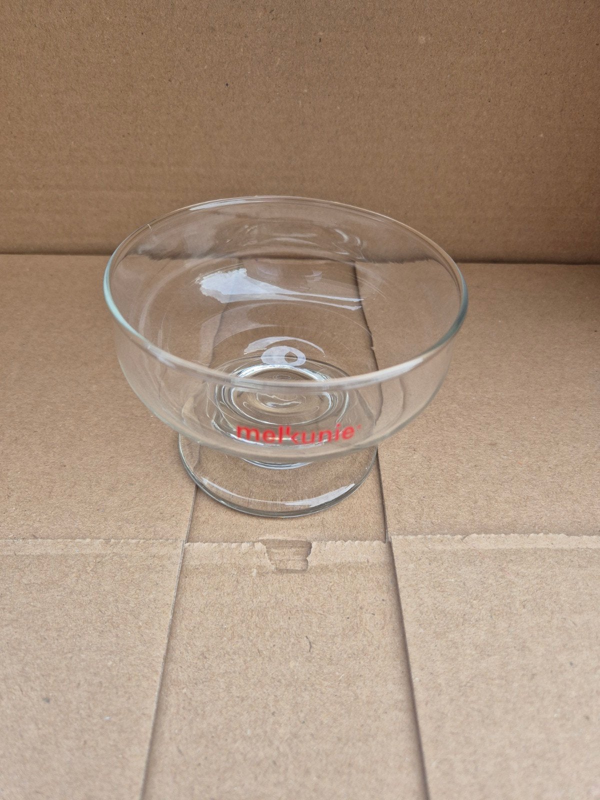 Melkunie glazen schaal op voet - Zo goed als nieuw, Ophalen, Zo goed als nieuw, Rond, Glas