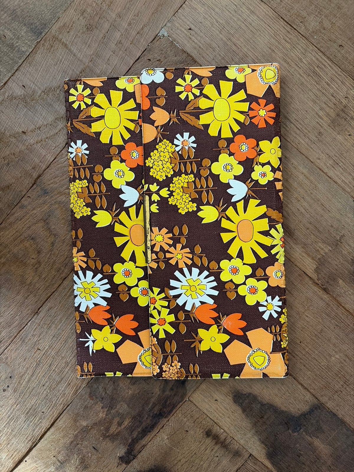 Vintage orgenizer met bloemen 1972, Verzenden