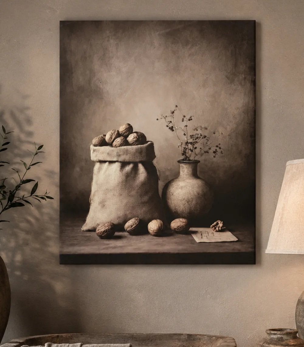 Stilleven met Noten Print 4050 cm, Ophalen of Verzenden