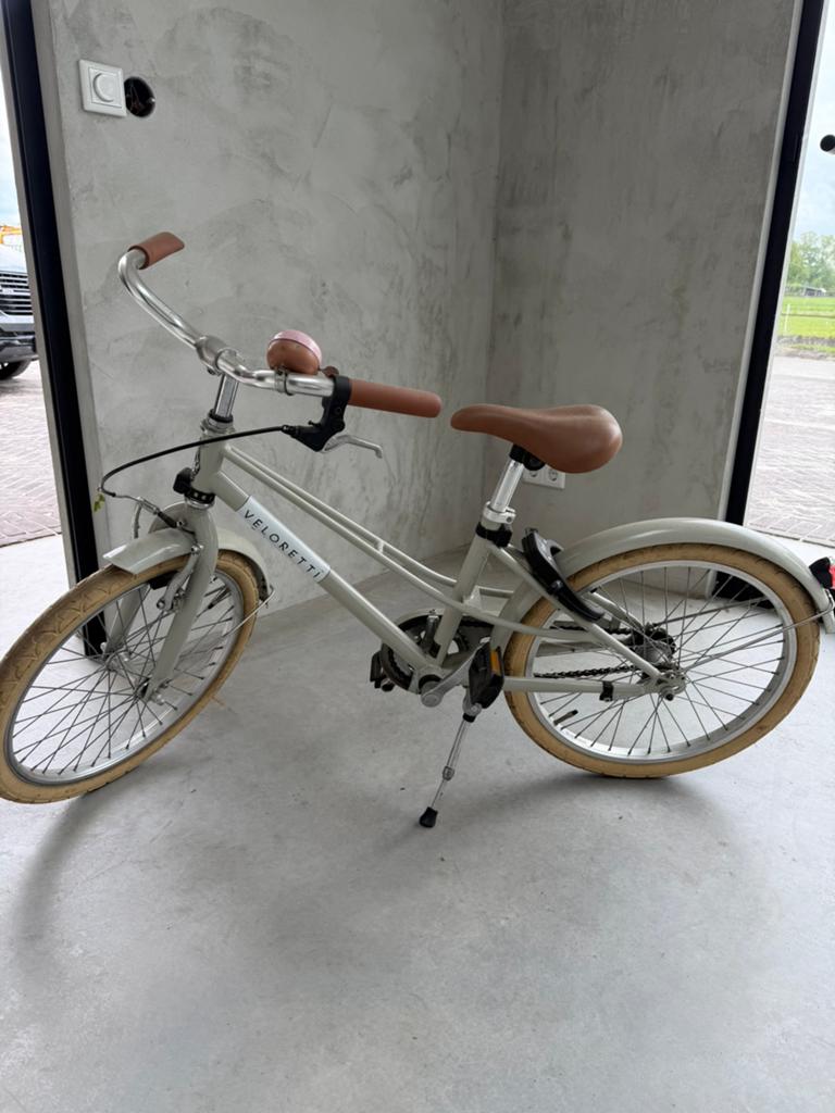 Mooie Veloretti kinderfiets 20 inch beige, Ophalen, Gebruikt, 20 inch of meer