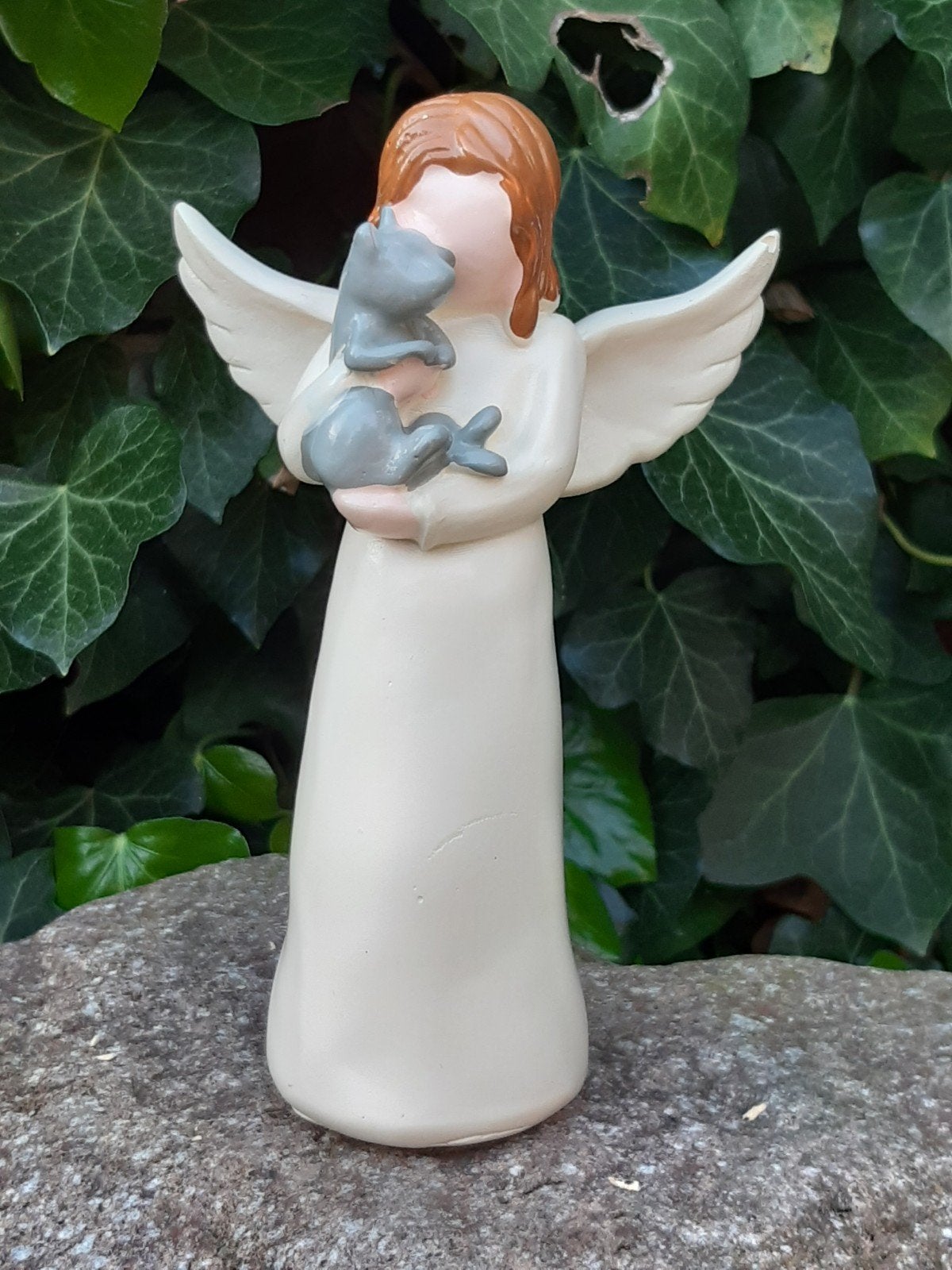 beeld engel met kat / (urn) / memory / herinnering, Ophalen of Verzenden, Nieuw, Dier