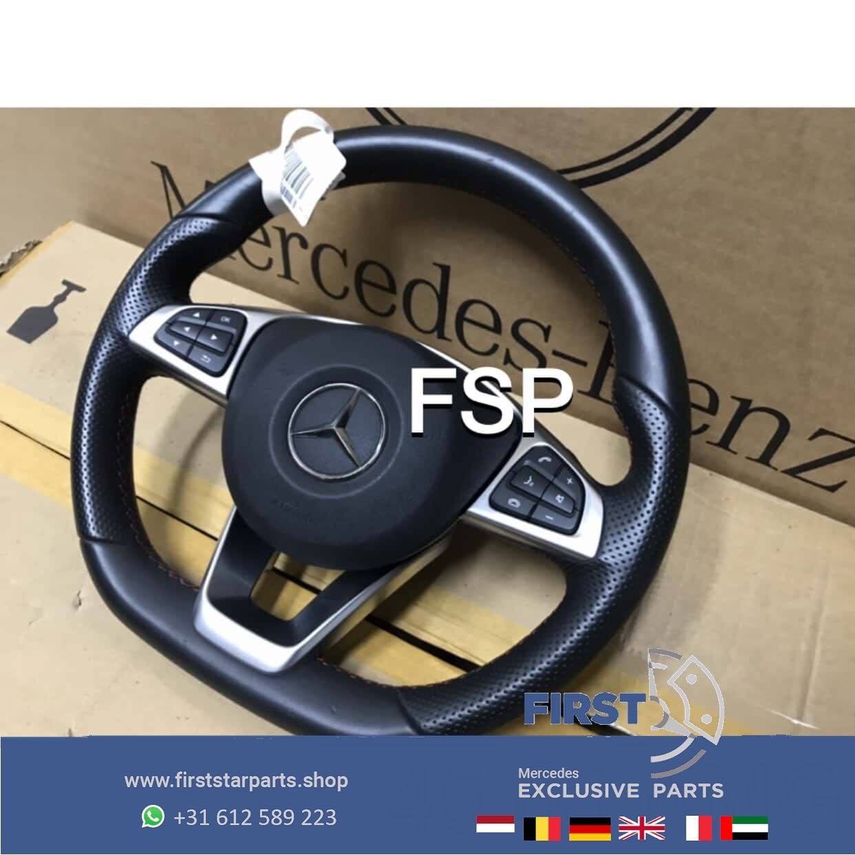 ORIGINEEL AMG STUUR Mercedes W176 W204 W205 W117 W156 W212 W, Auto-onderdelen, Interieur en Bekleding, Mercedes-Benz, Gebruikt