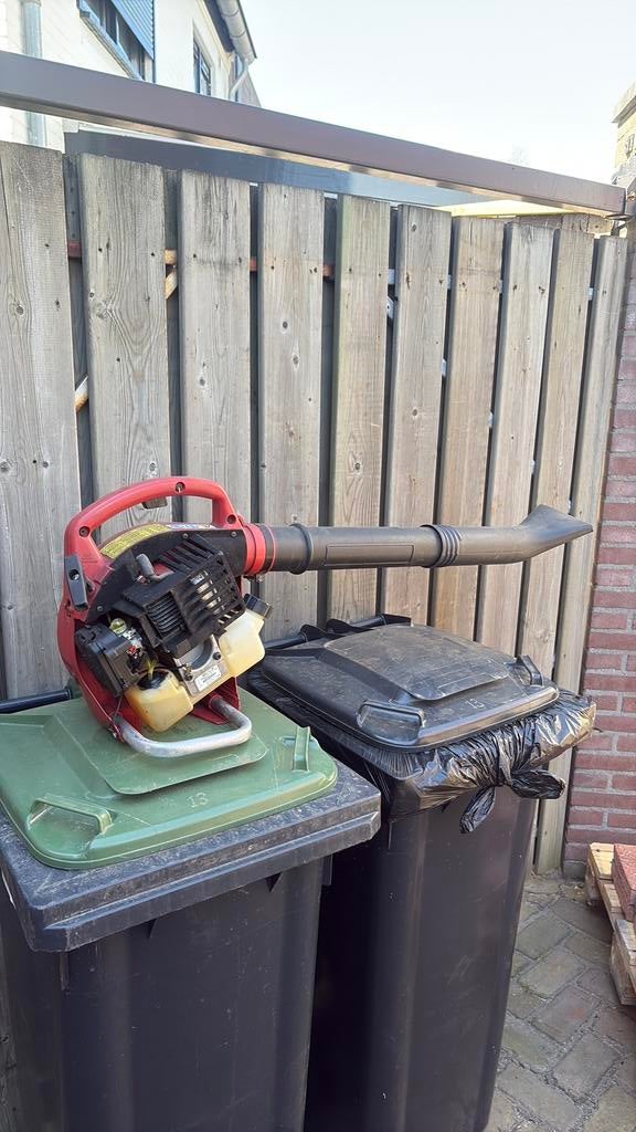 Homelite bladblazer loopt op aspen, Ophalen of Verzenden, Gebruikt, Benzine, Handgedragen