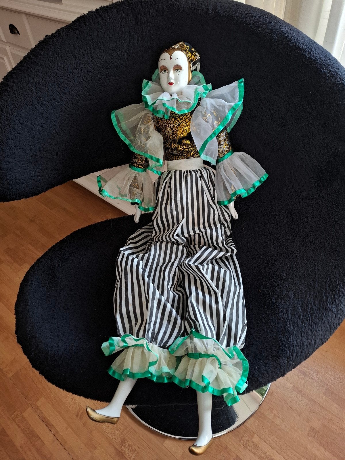 grote oude  pierrot pop, Ophalen of Verzenden, Gebruikt, Babypop