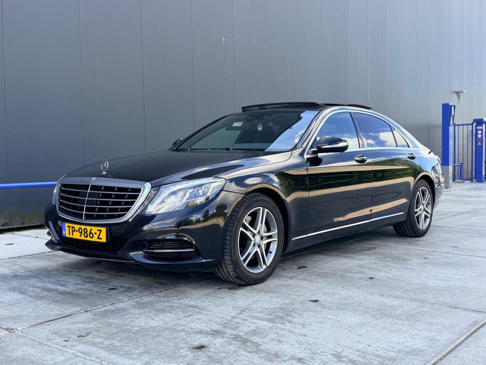 Mercedes-Benz S-Klasse 3.0 S350 Bluetec 4M Lang 2015 Zwart, Auto's, Mercedes-Benz, Automaat, Parkeerassistent, 15 km/l, 258 pk