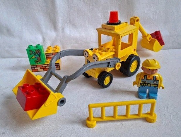 Duplo Bob de Bouwer met Scoop ( gebaseerd op set 3272), Ophalen of Verzenden, Zo goed als nieuw, Duplo