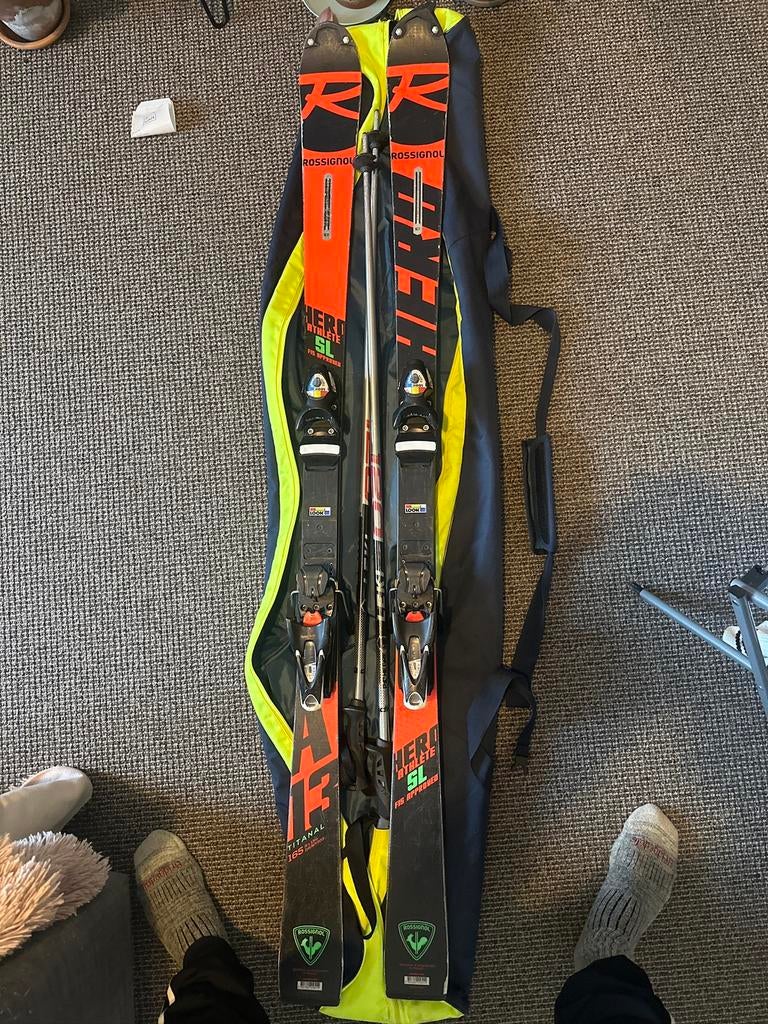 Rossignol HeroAthleteSL165 FIS - Fresh service, Ophalen, 160 tot 180 cm, Rossignol, Zo goed als nieuw