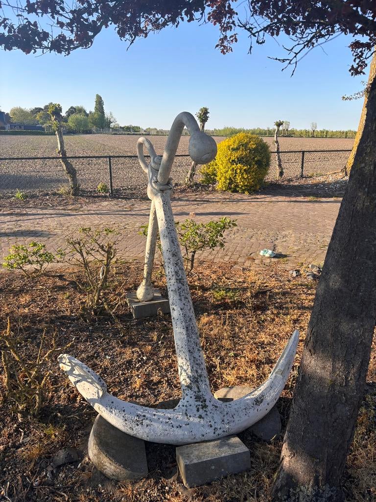 Groot decoratief anker van ijzer – stoere eyecatcher, Ophalen, Zo goed als nieuw