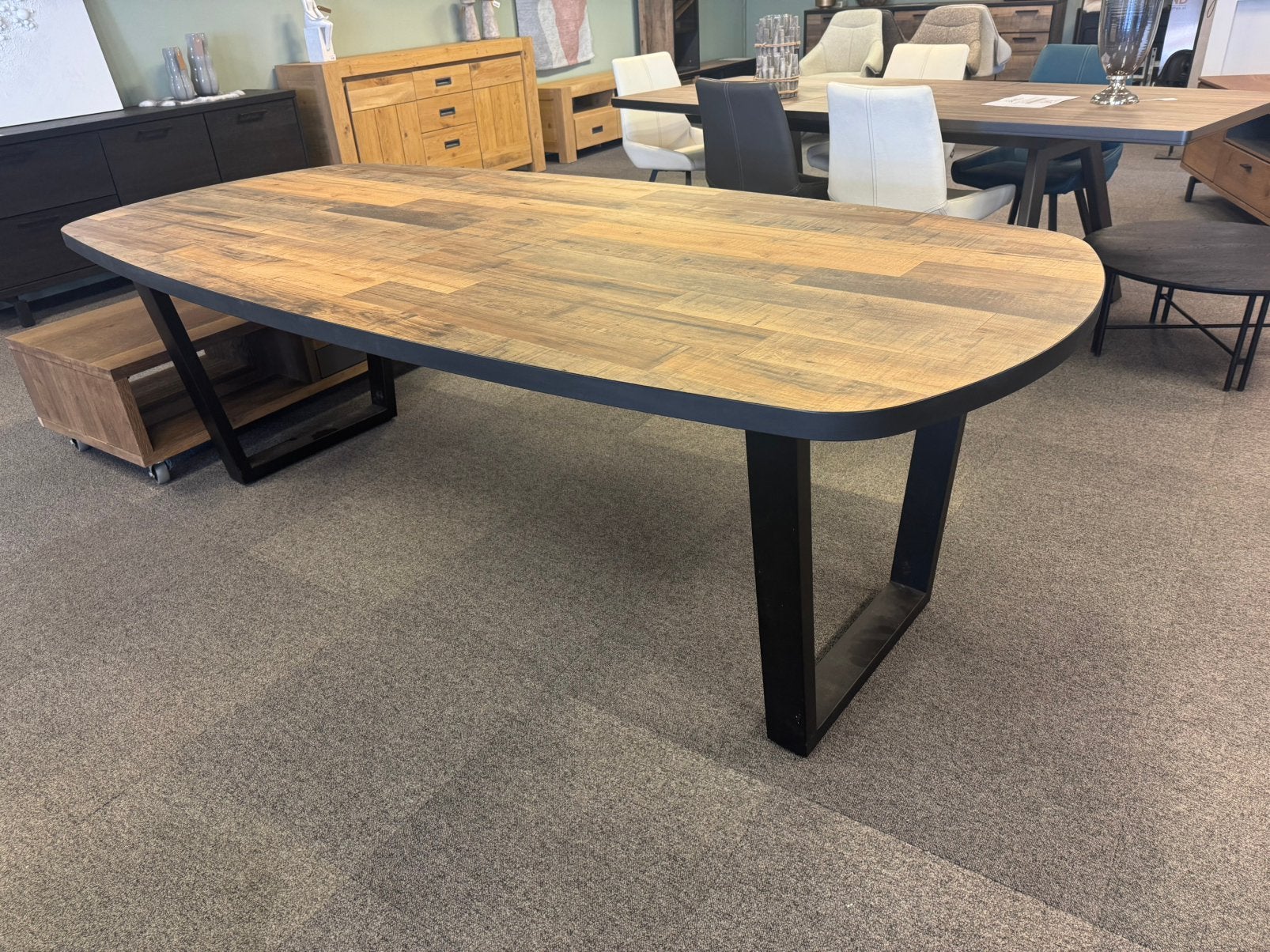 Eettafel Hender en Hazel Avalox 240cm driftwood €500,-, Bruin, Overige materialen, Nieuw, Ophalen of Verzenden