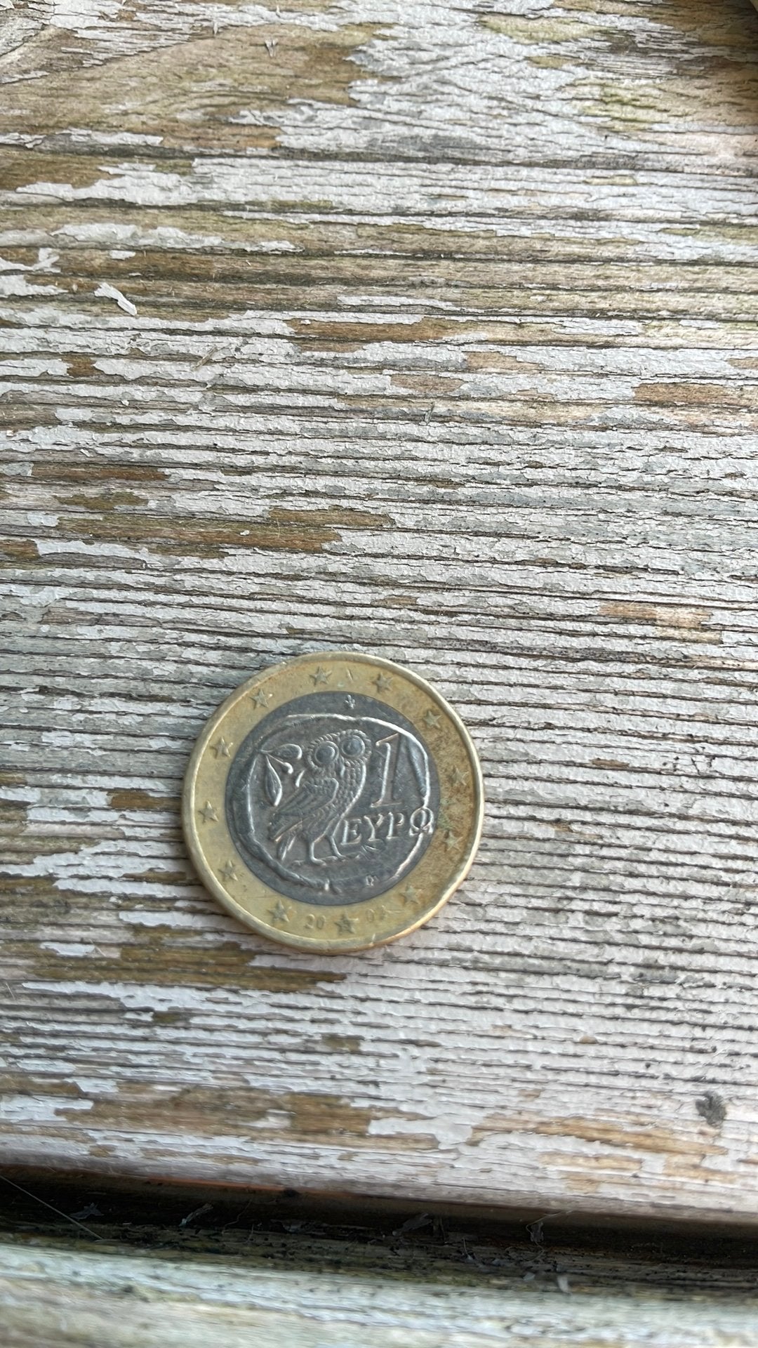 Zeldzame €1 munt, Tuin en Terras, Ophalen, Zo goed als nieuw, Overige materialen