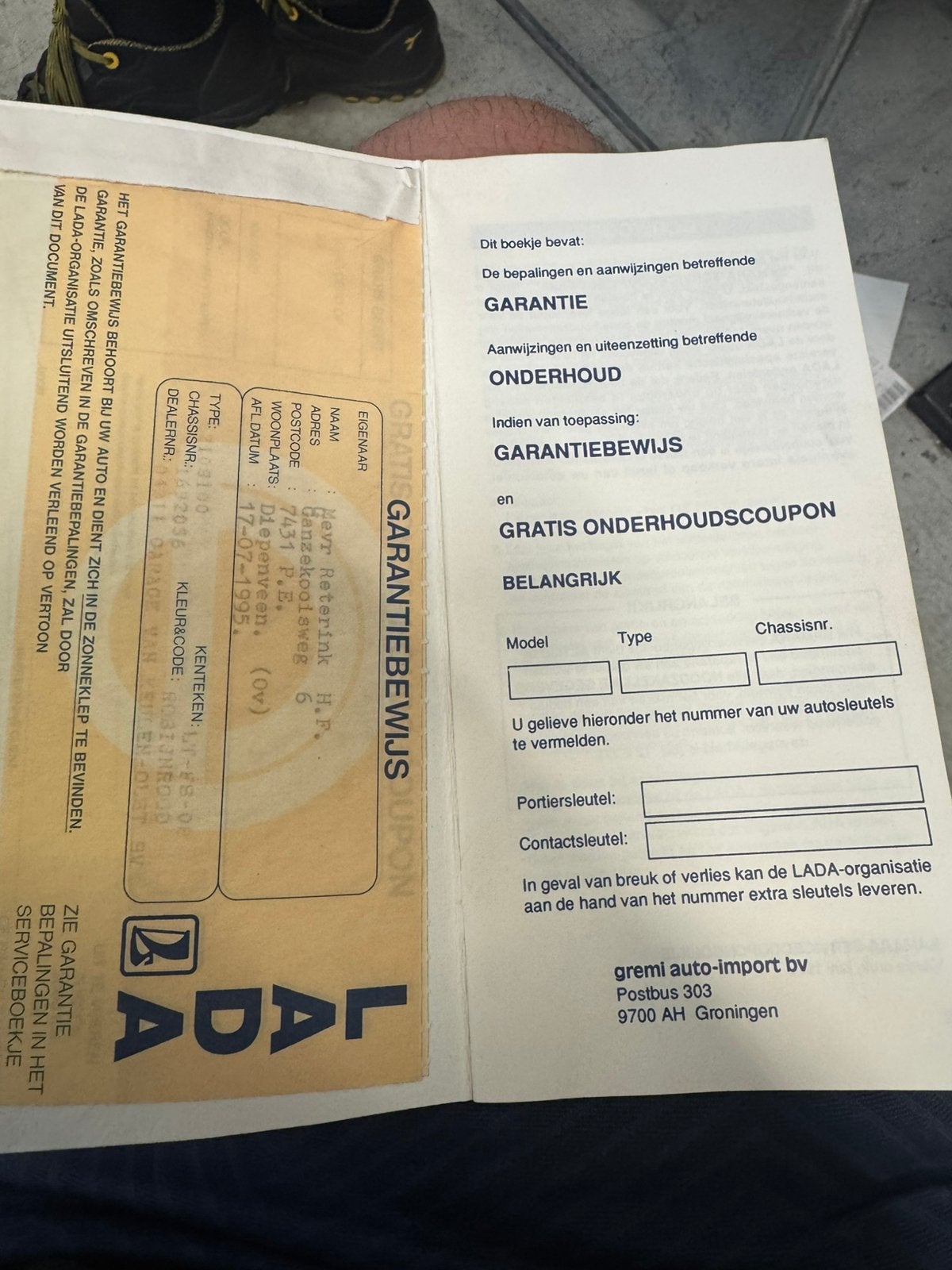 Lada Samara 1995 – Slechts 45.595 km – Project / Oldtimer, foto 10