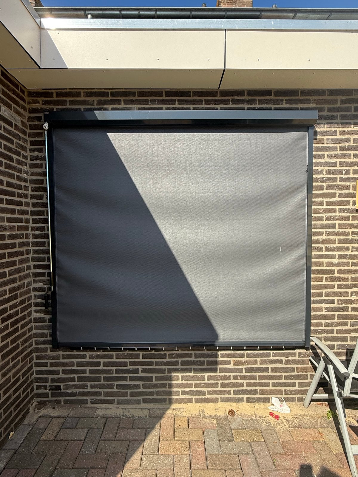 Zo goed als nieuw screen/rolluik - ANTRACIET/GRIJS, Ophalen, Zo goed als nieuw, 150 tot 300 cm, 250 cm tot 450 cm