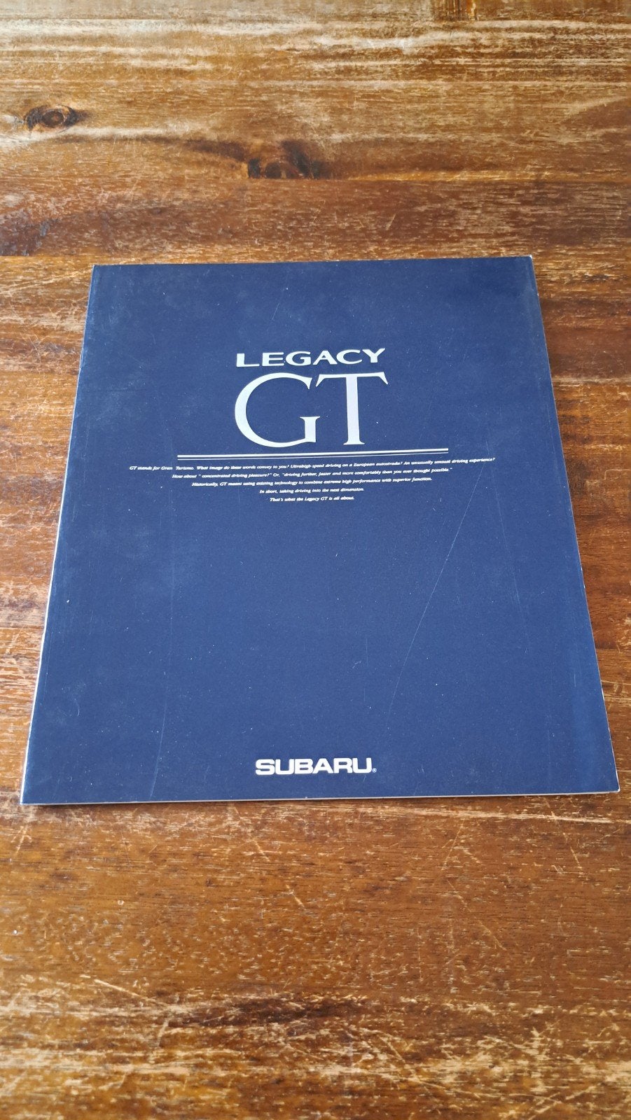 Japanse folder Subaru Legacy 1 GT 1989, Ophalen of Verzenden, Zo goed als nieuw, Auto's