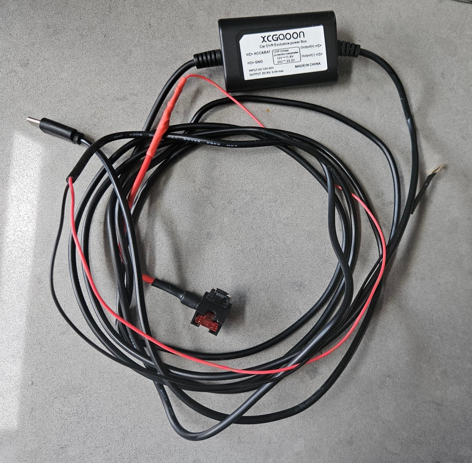 Dashcam permanente voeding, Ophalen of Verzenden, Gebruikt