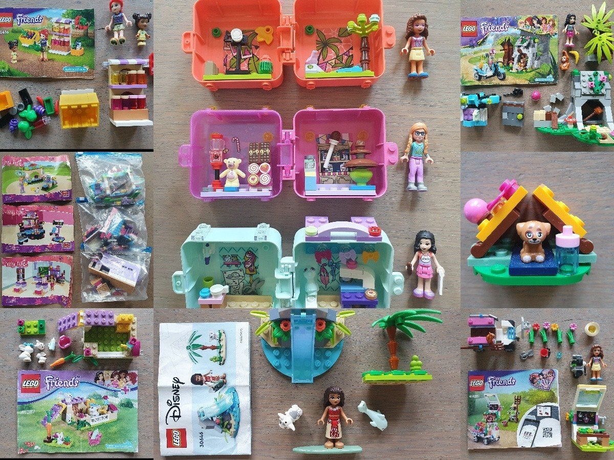 Leuke verzameling van 9 LEGO Friends en Disney setjes, Gebruikt, Lego, Friends, Ophalen of Verzenden