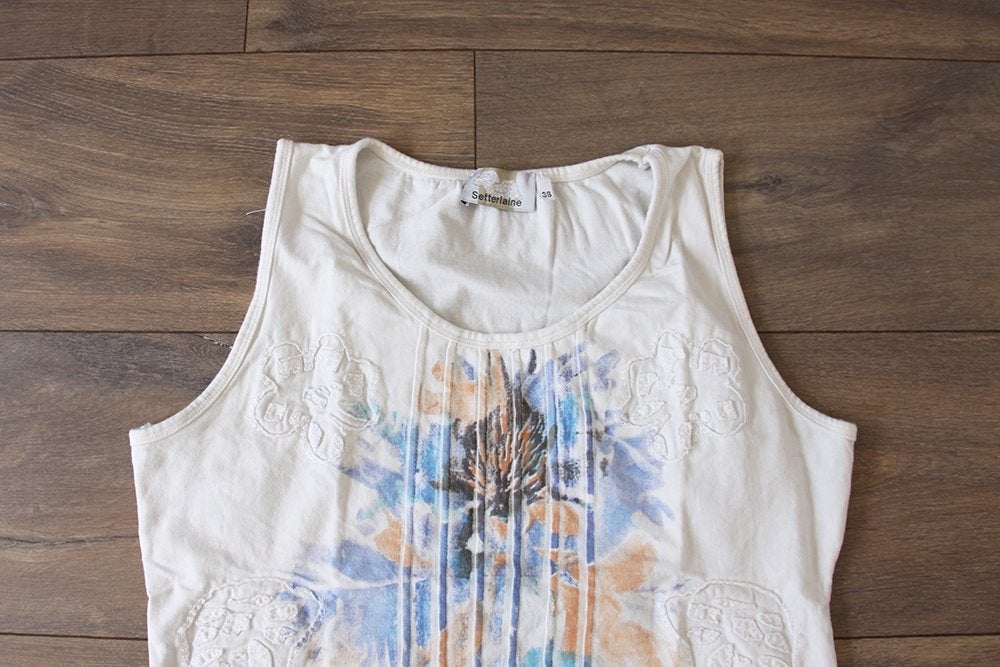 Setterlaine Topje (Maat 38) - 26 € 15,-, Maat 38/40 (M), Setterlaine, Wit, Ophalen of Verzenden
