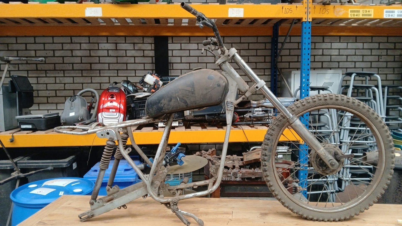 Motobecane frame - Ideaal voor grasbaanrace of restauratie, Ophalen of Verzenden, Motobecane, Restauratie, Grasbaan
