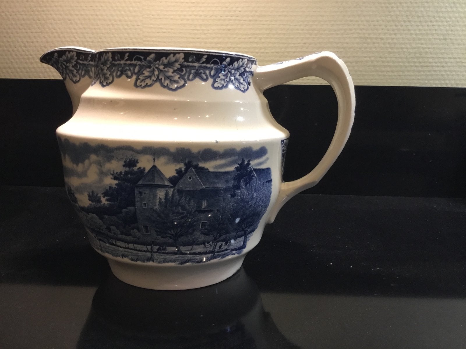 Antieke melkkan Boerenhoeve Maastricht, blauw-wit decor, Ophalen of Verzenden