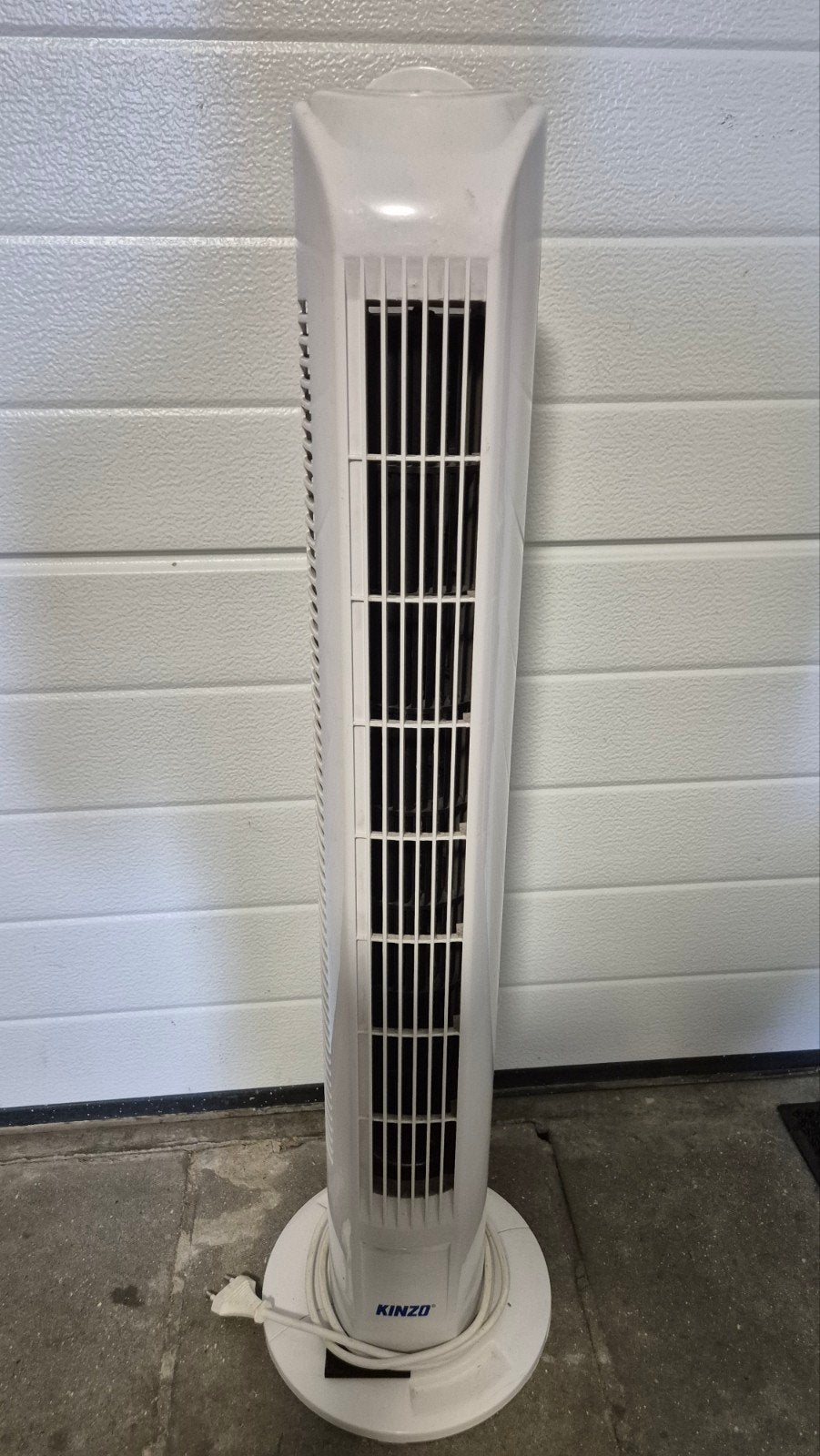 Kinzo Torenventilator - Wit, 3 Snelheden, Witgoed en Apparatuur, Ophalen, Gebruikt, Torenventilator