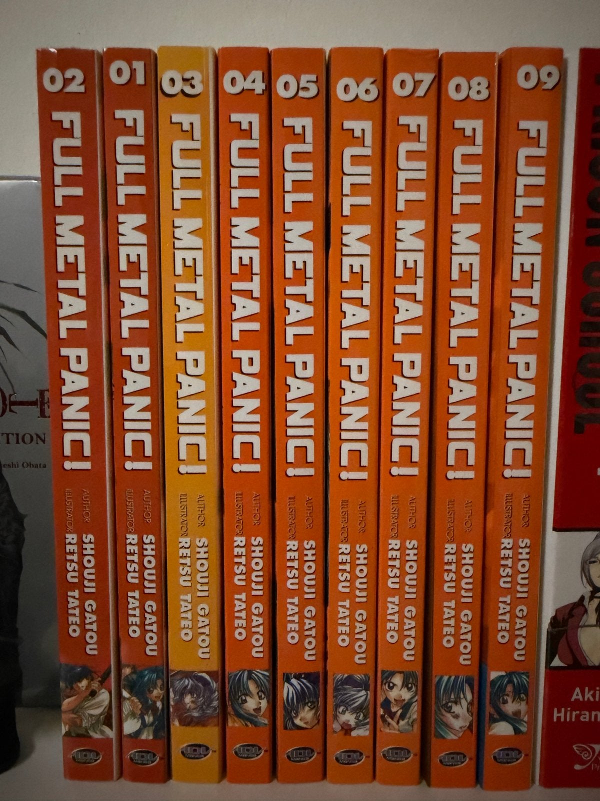 Manga: Full Metal Panic! Complete Serie (deel 1-9), Boeken, Complete serie of reeks, Ophalen of Verzenden, Zo goed als nieuw, Japan (Manga)