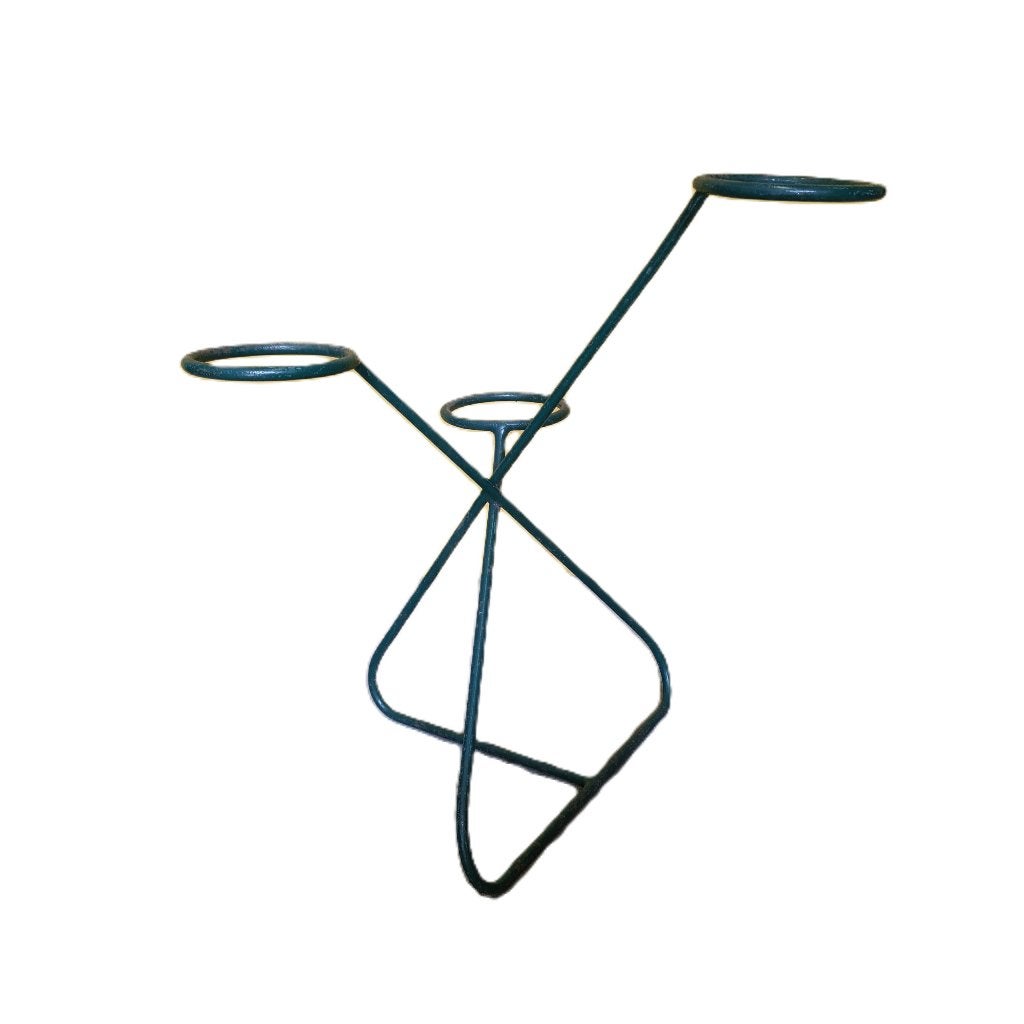 Mathieu Mategot stijl metalen planten standaard, jaren 50, Ophalen, Gebruikt, Metaal, 60 cm of meer