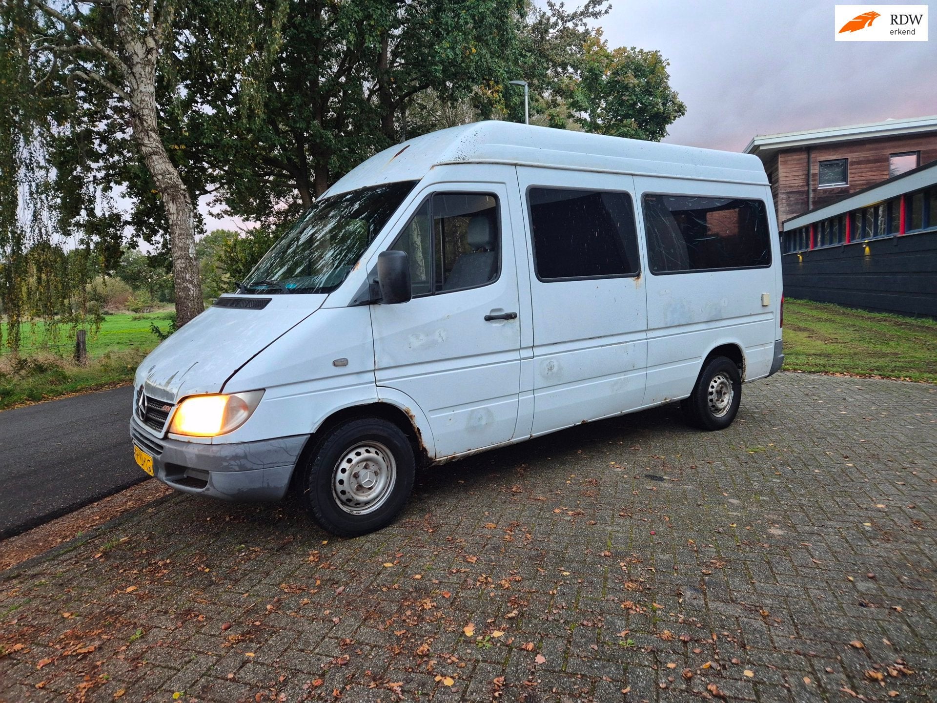Mercedes-Benz Sprinter 313CDI 208D 312D MINIBUS AIRCO CLEAN, Auto's, Achterwielaandrijving, Gebruikt, ABS, 122 pk