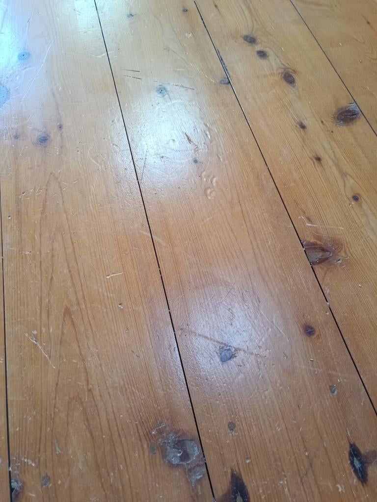 Grote partij houten vloerdelen - Rustiek grenen, Ophalen, Gebruikt, Vloerdelen of -planken, 10 m² of meer