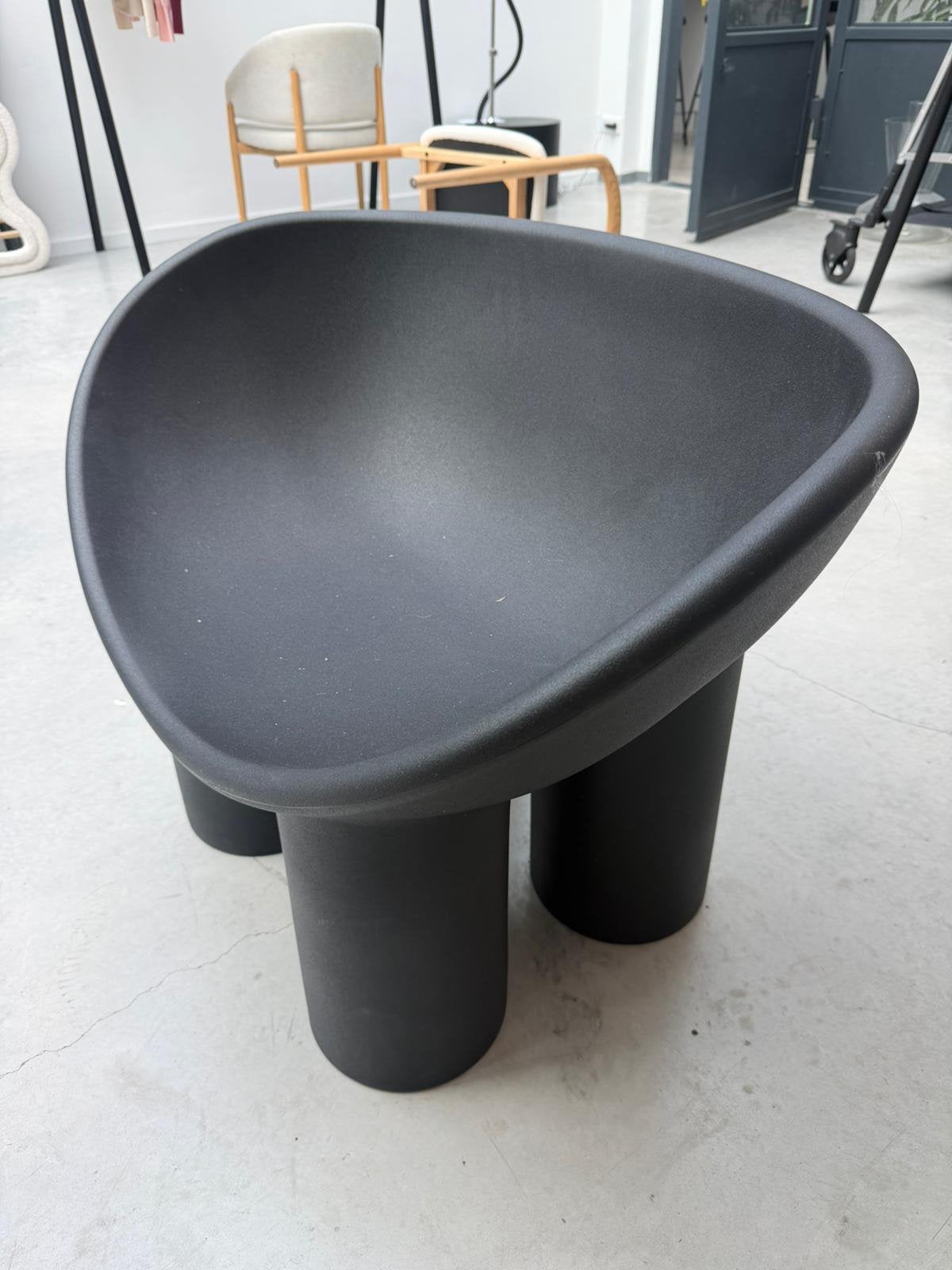 driade kunststof loungefauteuil rolypoly, Ophalen, Kunststof, Zwart, Zo goed als nieuw