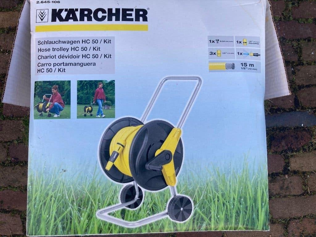 Kärcher HC 50 slangenwagen compleet nieuw zonder de slang, Ophalen of Verzenden, Nieuw, Tuinslanghaspel