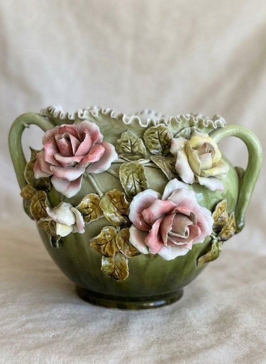 Prachtige Antieke Jugendstil / Art Nouveau Cachepot –Ca.1900, Ophalen