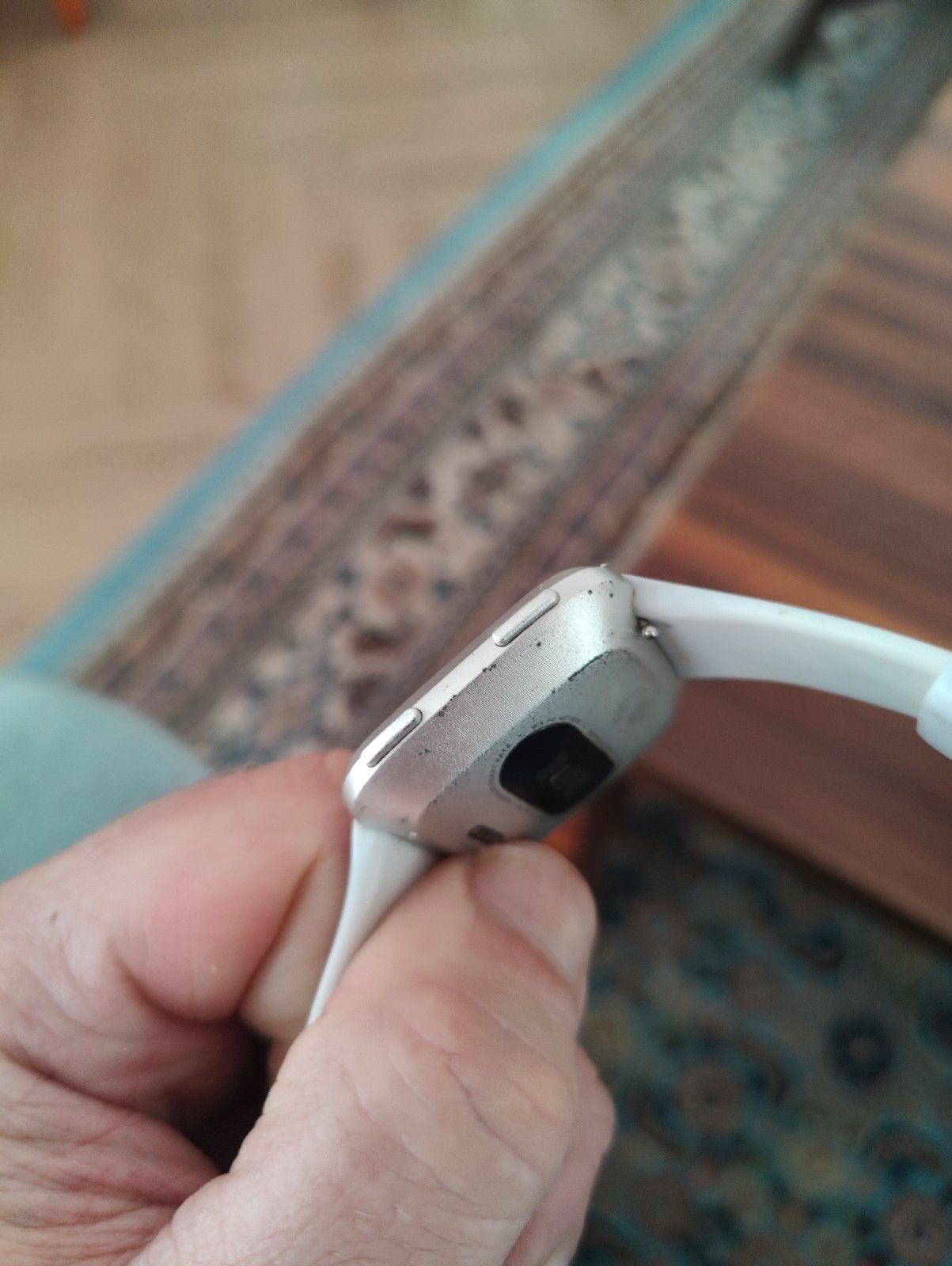 Fitbit Versa  Smartwatch - Wit/Zilver, Hartslag, Gebruikt, Wit, Ophalen of Verzenden
