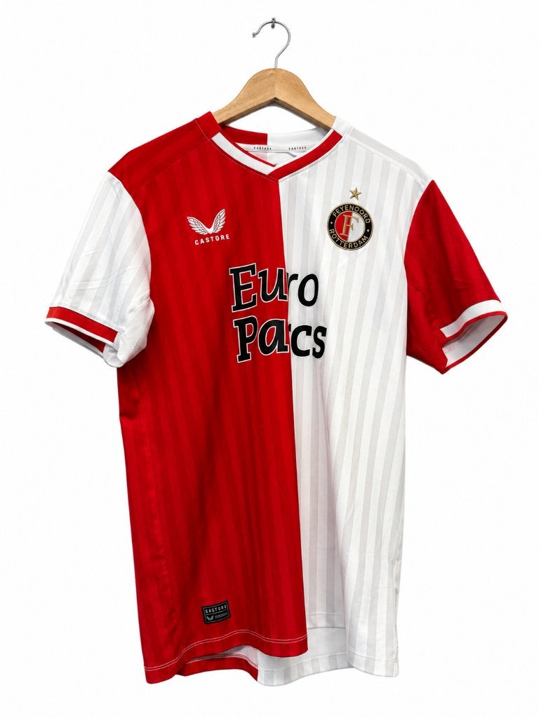Feyenoord Thuisshirt 2023/2024 Maat M, Sport en Fitness, Maat M, Verzenden, Zo goed als nieuw, Shirt