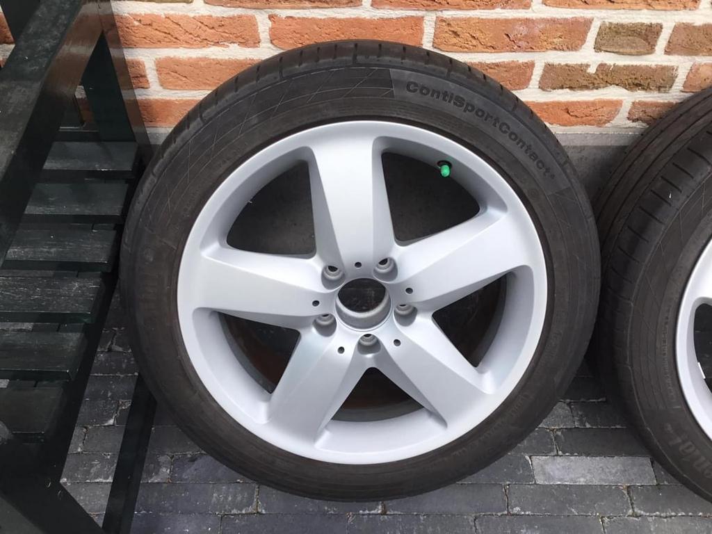 SLK R171 breedset velgen 17” 7,5J en 8,5J, met losse banden, Ophalen, Gebruikt