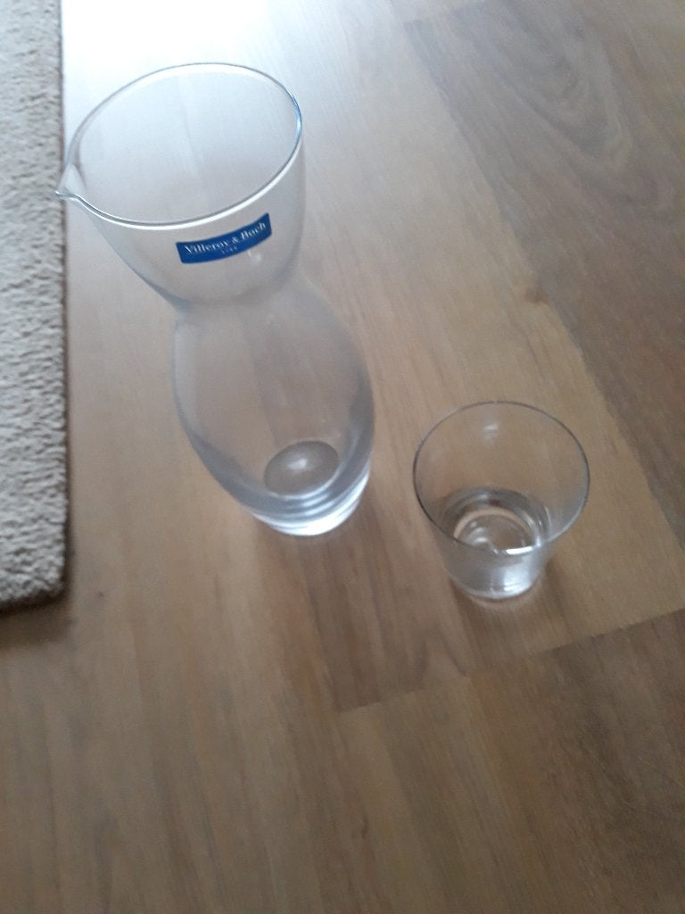 Villeroy & Boch Wijn Karaaf nieuw 28 cm hoog, Glas of Glazen, Nieuw, Ophalen of Verzenden, Overige stijlen