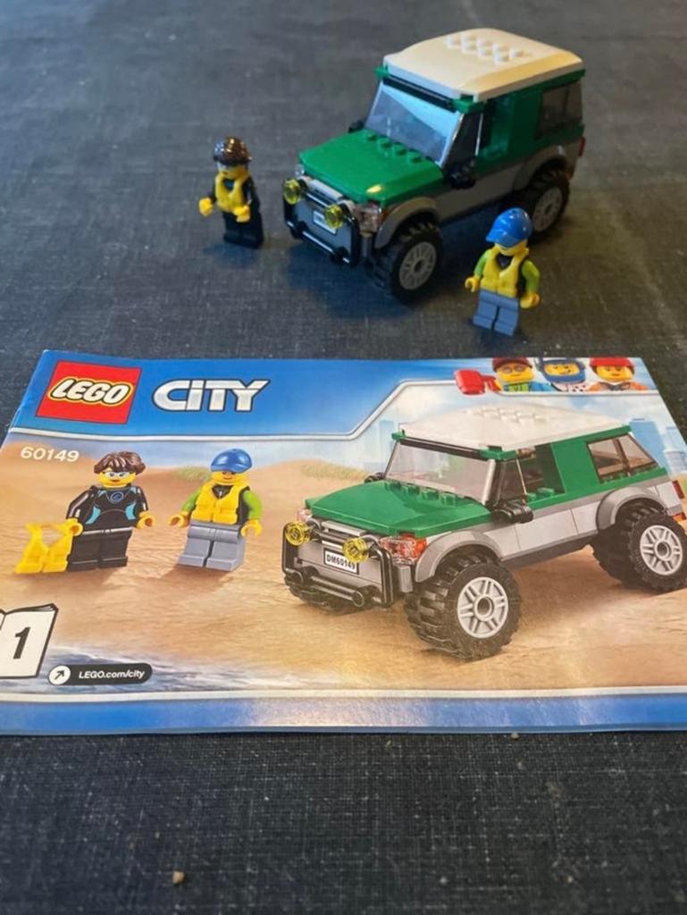 Lego City 60149 4x4 met 2 minifiguren en instructies, Kinderen en Baby's, Ophalen of Verzenden, Zo goed als nieuw, Lego, City