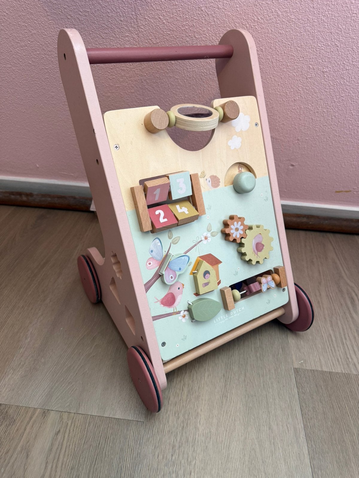 Little dutch loopwagen, Kinderen en Baby's, Speelgoed | Houten speelgoed, Ophalen, Zo goed als nieuw, Duw- of Trekspeelgoed