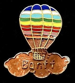 Banff (Canada) ballon pin (2), Ophalen of Verzenden, Gebruikt, Stad of Land, Speldje of Pin