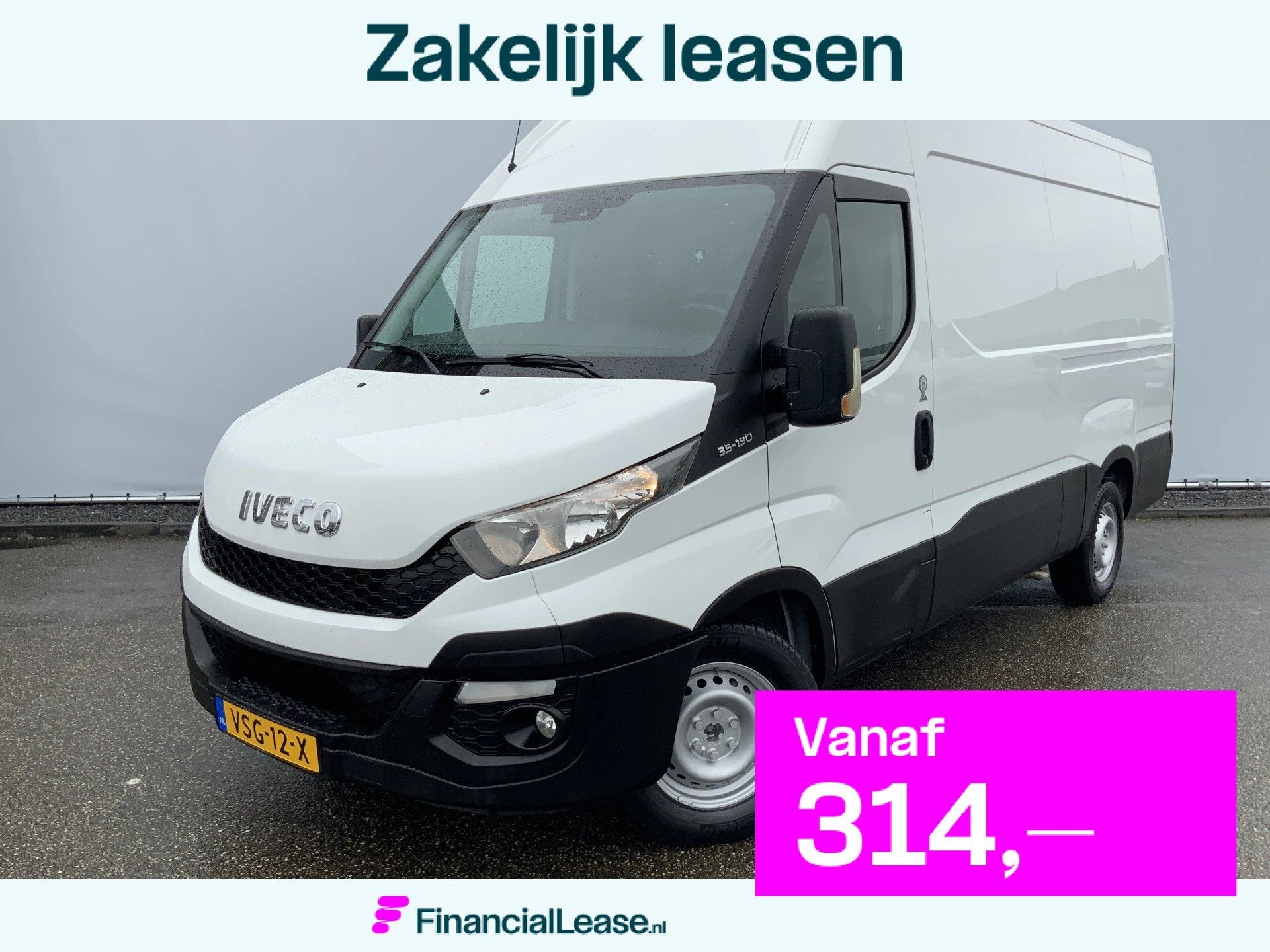 Iveco Daily 35S13V 2.3 352 H2 L3 Airco 3 Zits Opstap Euro 5, 13 km/l, Euro 5, Gebruikt, Zwart