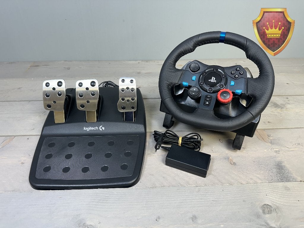 Logitech G29 Driving Force met pedalen PS5 PS4 PC, Spelcomputers en Games, Racestuur, Gebruikt, Logitech, Force feedback
