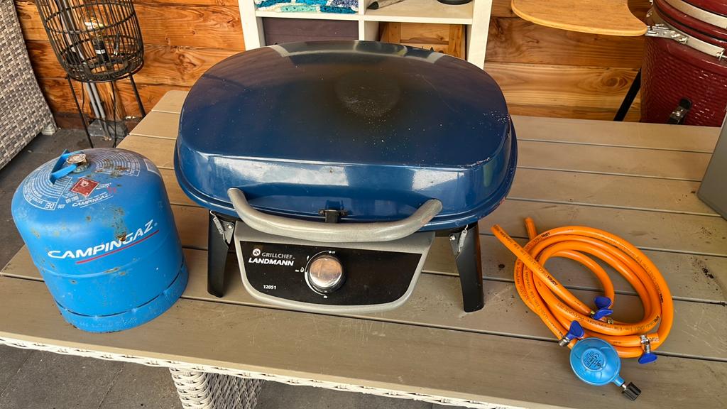 Gas-BBQ met gasfles, Ophalen, Gebruikt