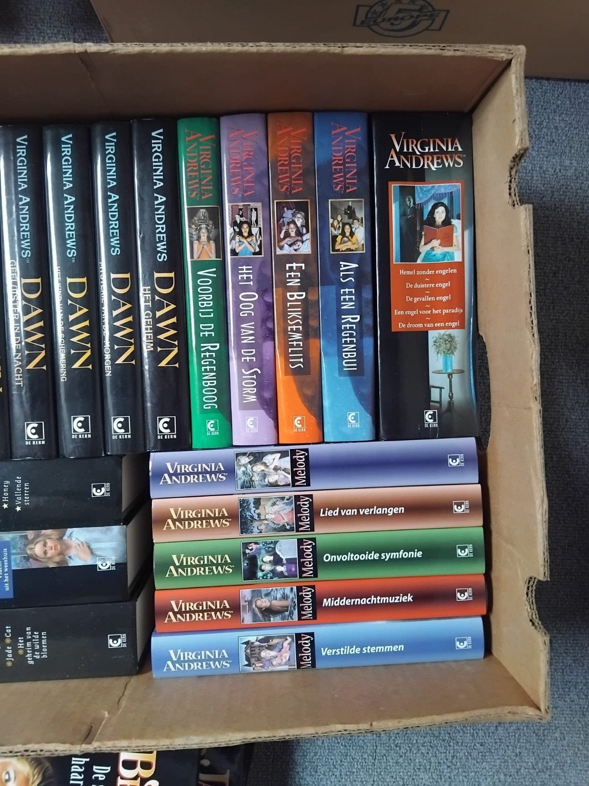 Virginia Andrews boeken een doos vol, Ophalen of Verzenden, Gelezen