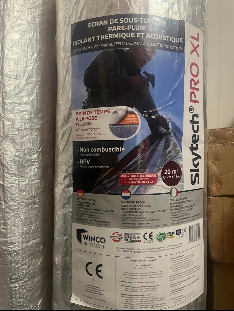 Skytech PRO XL dakisolatie, 20 m², Overige materialen, Nieuw, Ophalen of Verzenden, 15 m² of meer