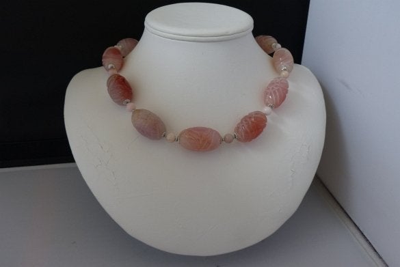 OPAAL-AGAAT ketting/oorhanger-set, Sieraden, Tassen en Uiterlijk, Verzenden, Nieuw, Steen of Mineraal, Met edelsteen