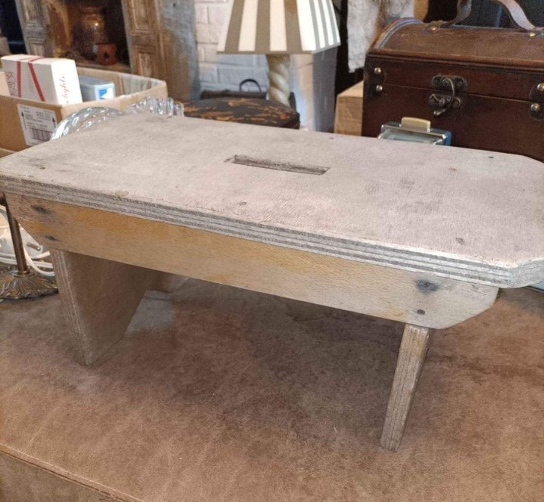 Brocante vensterbank bankje kruk krukje(3), Antiek en Kunst, Ophalen of Verzenden