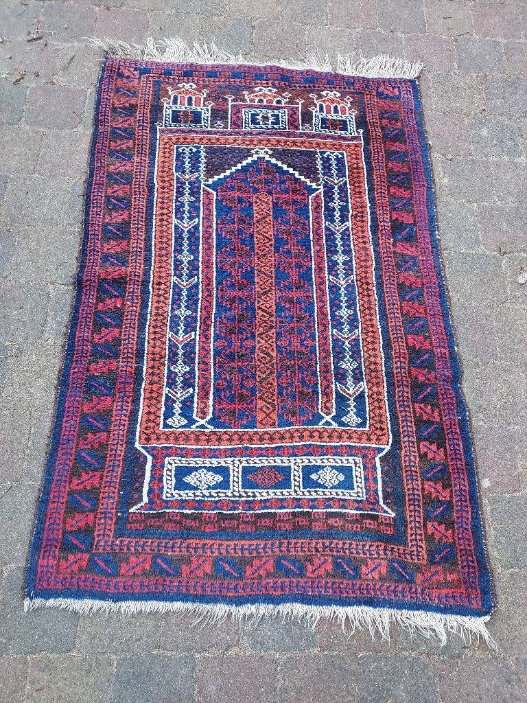 Oosters tapijt, Beloutch bidkleed lxb = 138x90 cm., Ophalen of Verzenden