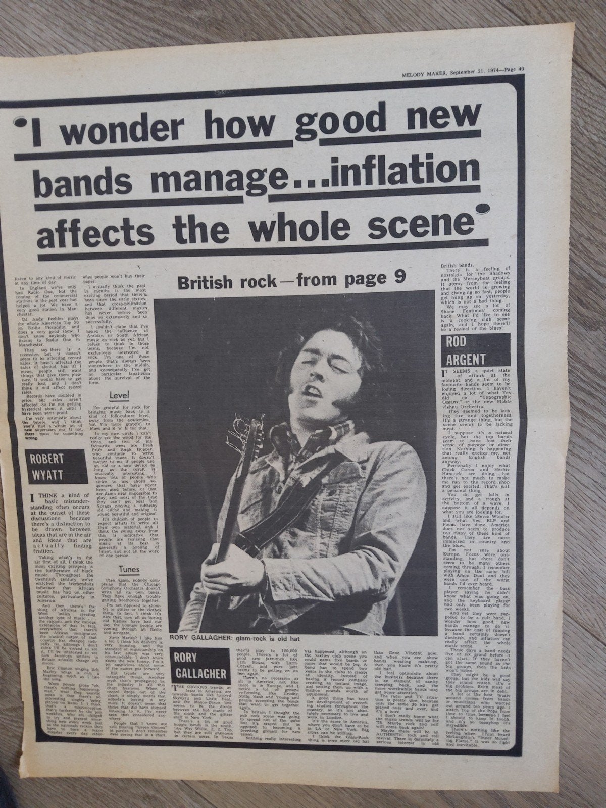 Rory Gallagher, Ophalen of Verzenden, Foto of Kaart